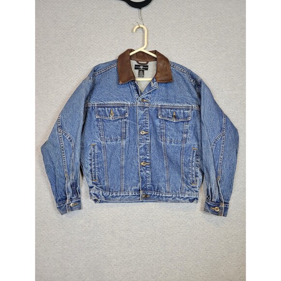 VTG 90s Warner Bros. Studio Outlaw Taz Denim Jean Jacket Unisex Small / Large - Picture 4 of 16